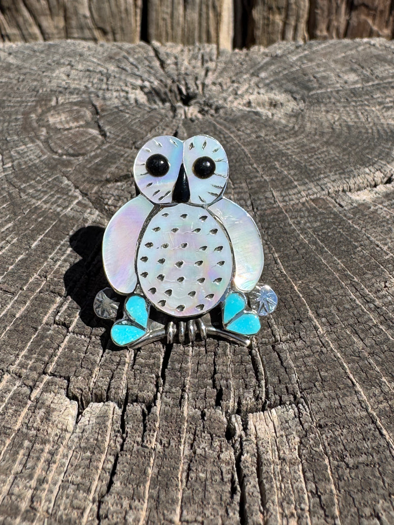 White Owl Ring