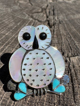 White Owl Ring