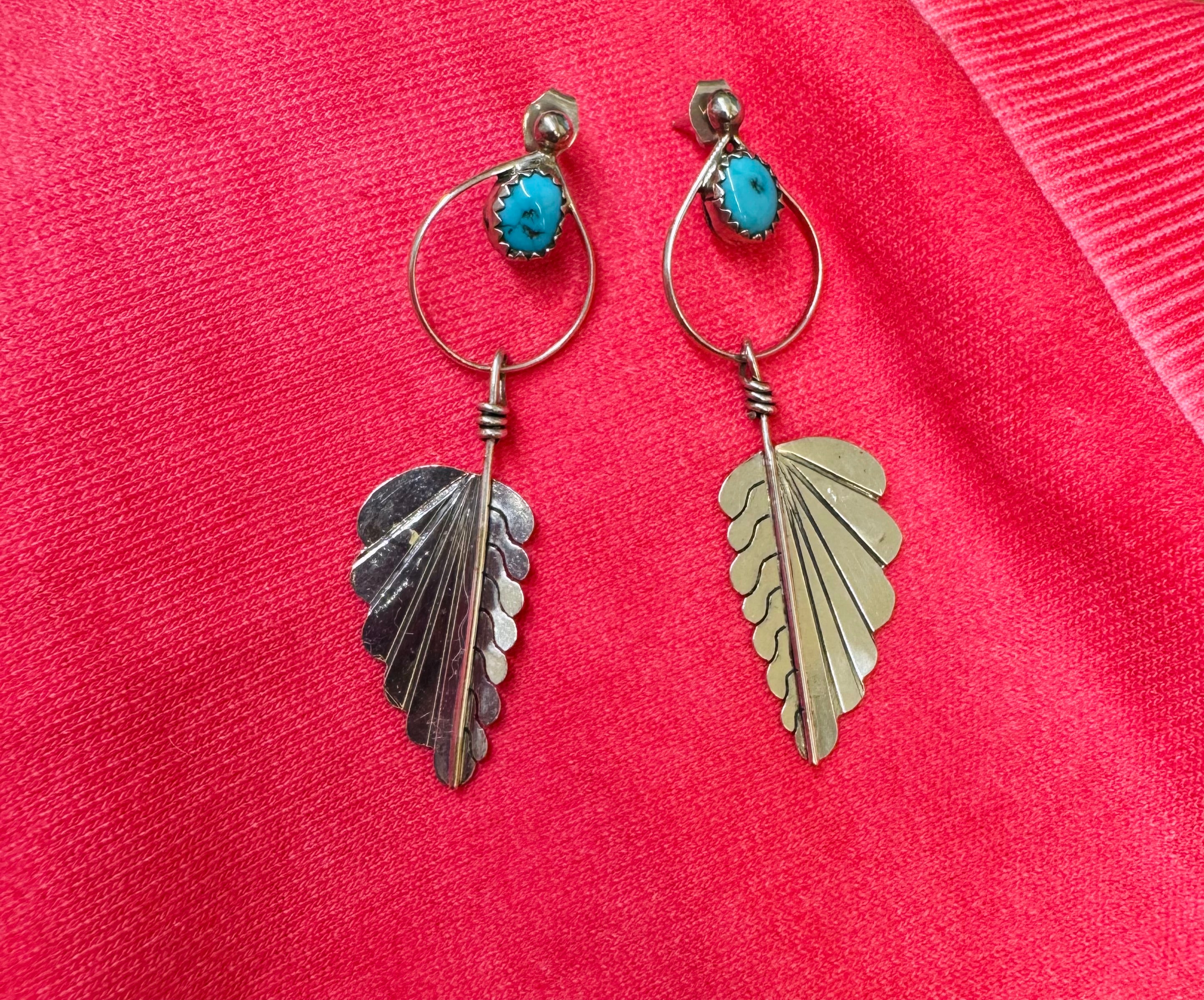 Fly Away Turquoise Earrings