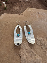 Wavy Silver Earrings