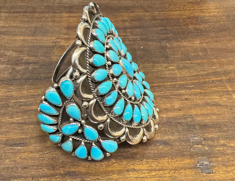 Ceremonial Turquoise Cluster Cuff