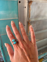 Double Me Up Turquoise Ring