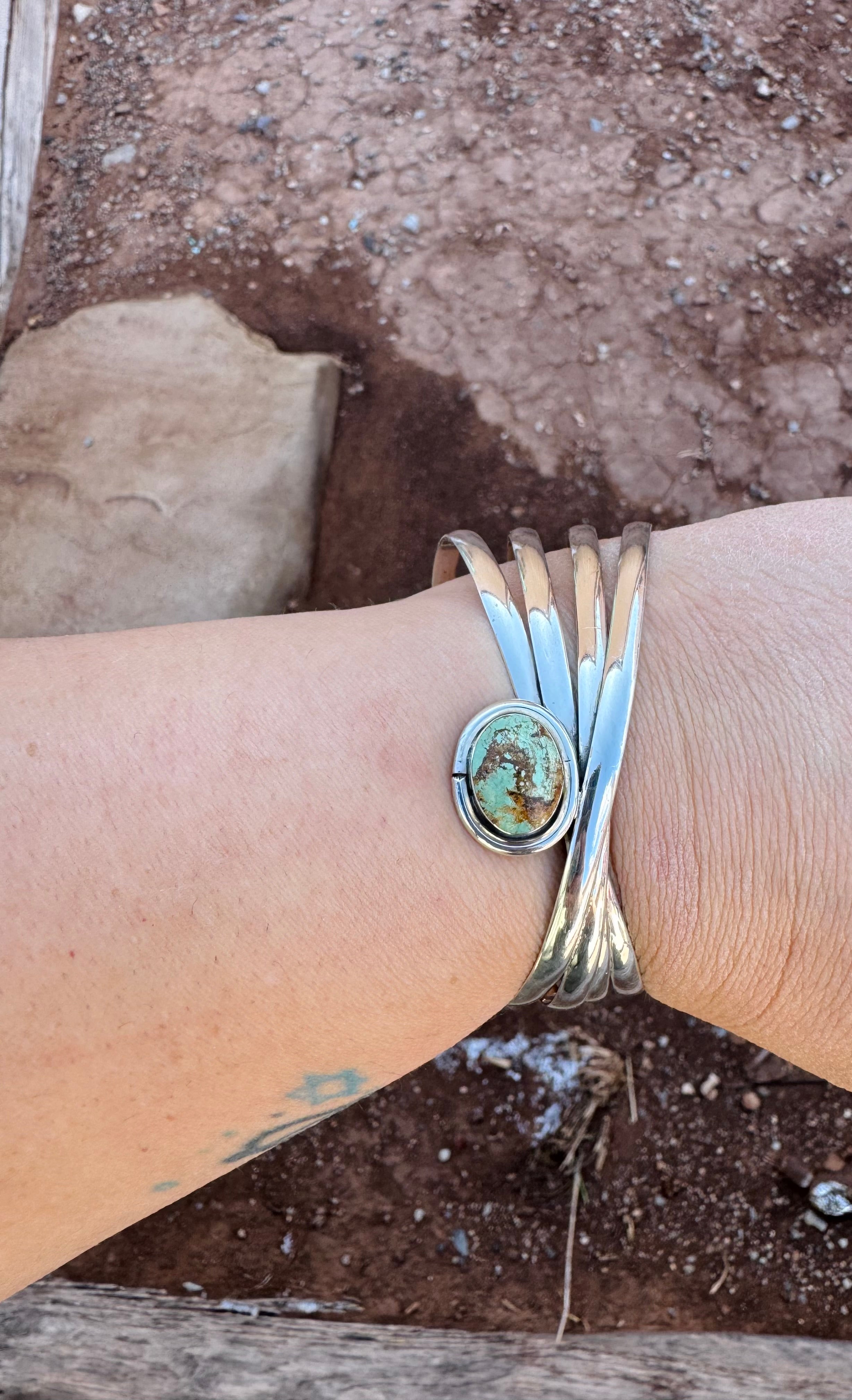 Silver Arc Cuff