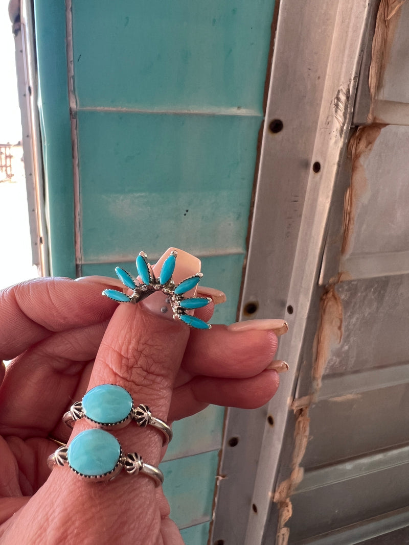 Double Me Up Turquoise Ring