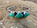 Braided Tri Stone Cuff