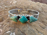 Braided Tri Stone Cuff