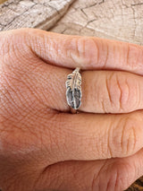 Silver Feather Ring