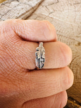 Silver Feather Ring