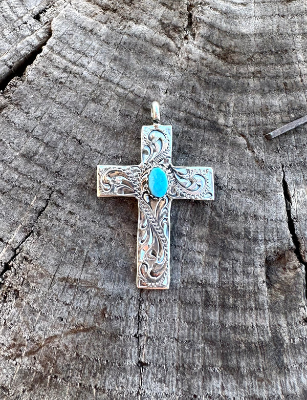 The Paisley Turquoise Cross