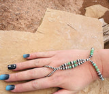 Mexican Green Turquoise Harness Bracelet