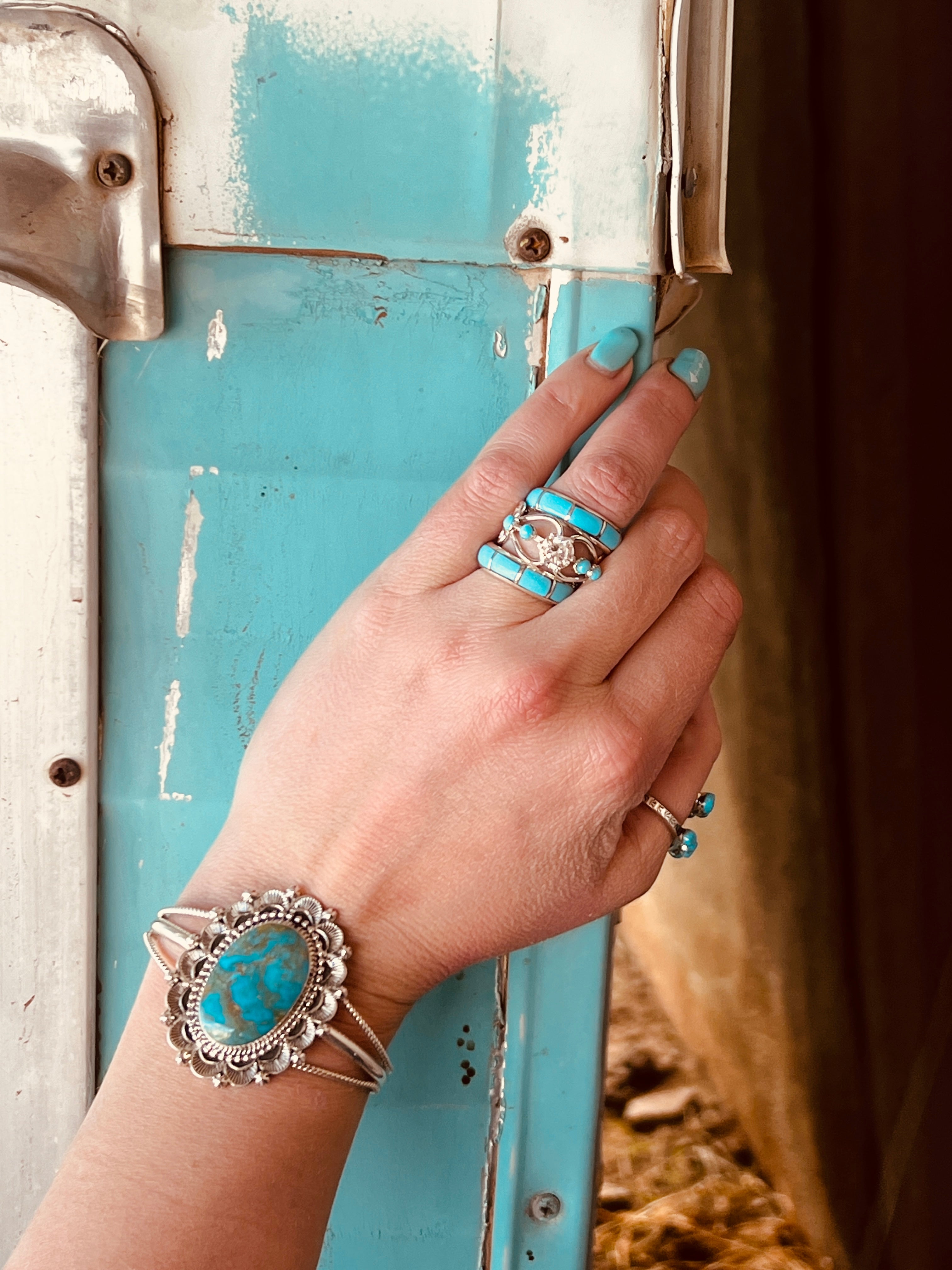 Zuni Inlay Band Ring