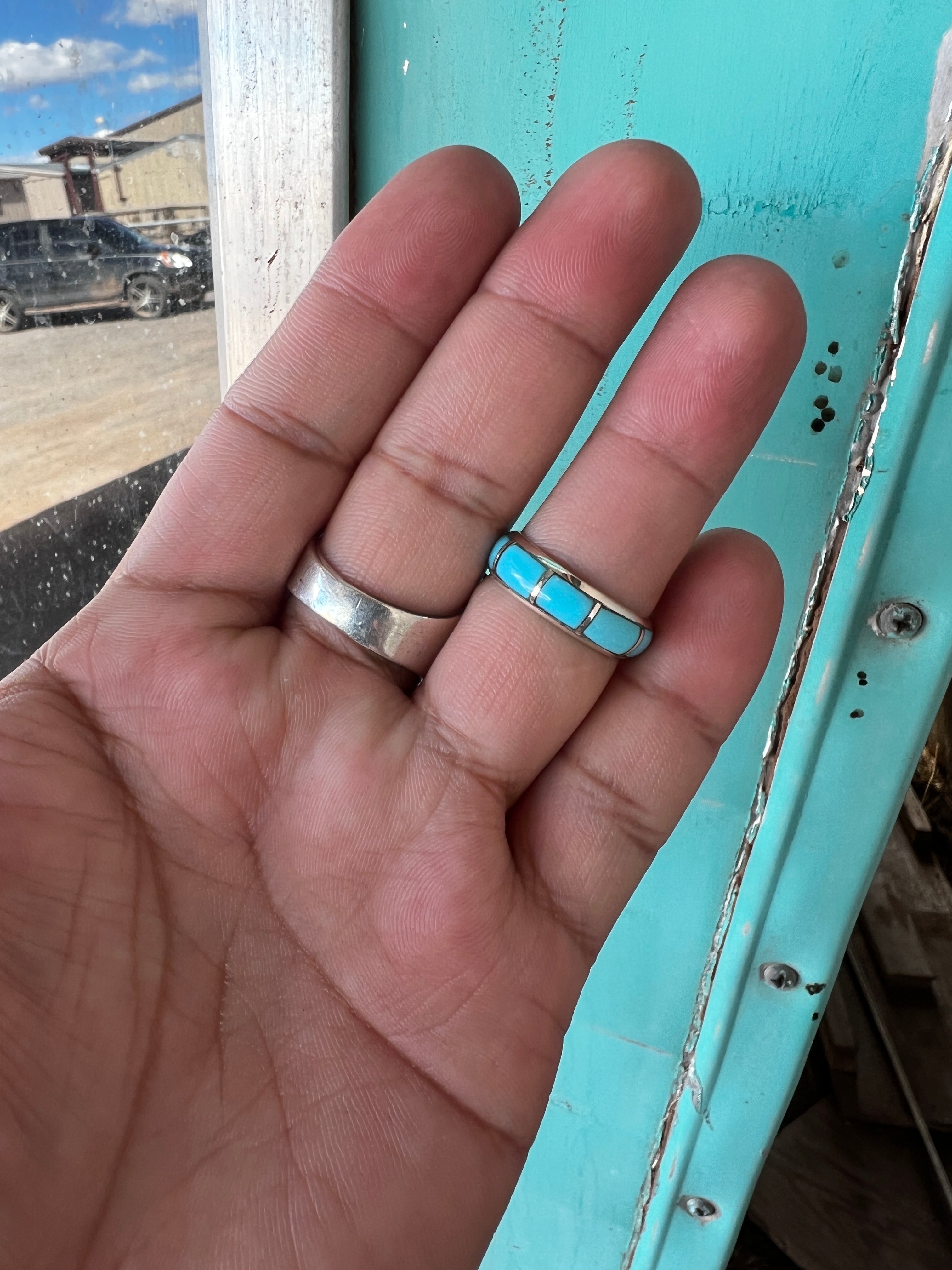 Zuni Inlay Band Ring