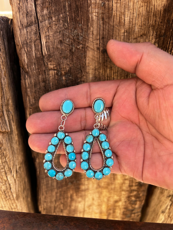 Teardrop Turquoise Princess Earrings