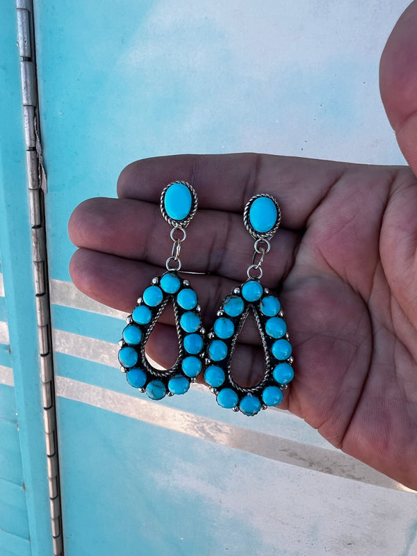 Teardrop Turquoise Princess Earrings