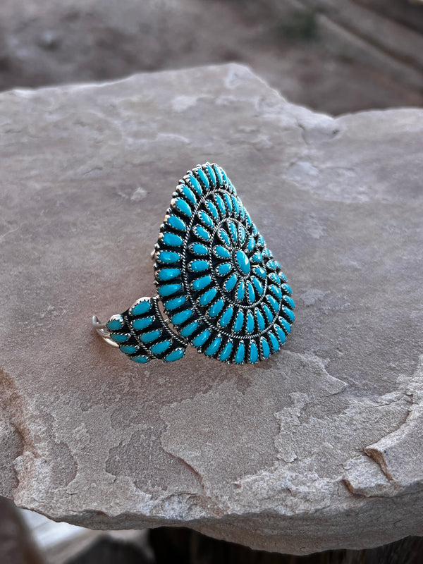 Kingman Cluster Cuff Navajo Artist Zeita Begay