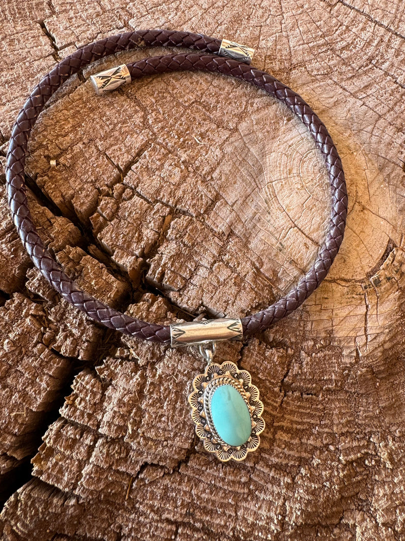 Oval Turquoise Choker
