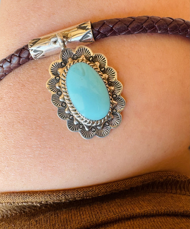 Oval Turquoise Choker