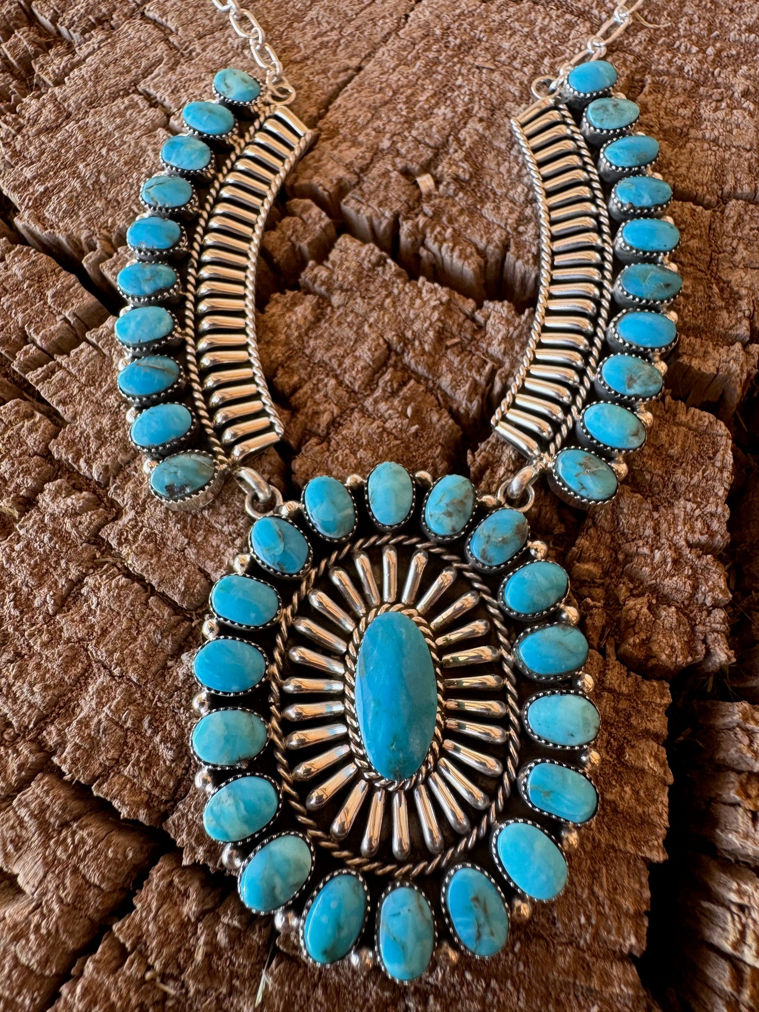 Kingman Turquoise Collared Necklace