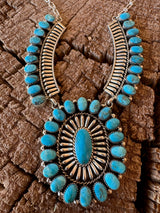Kingman Turquoise Collared Necklace