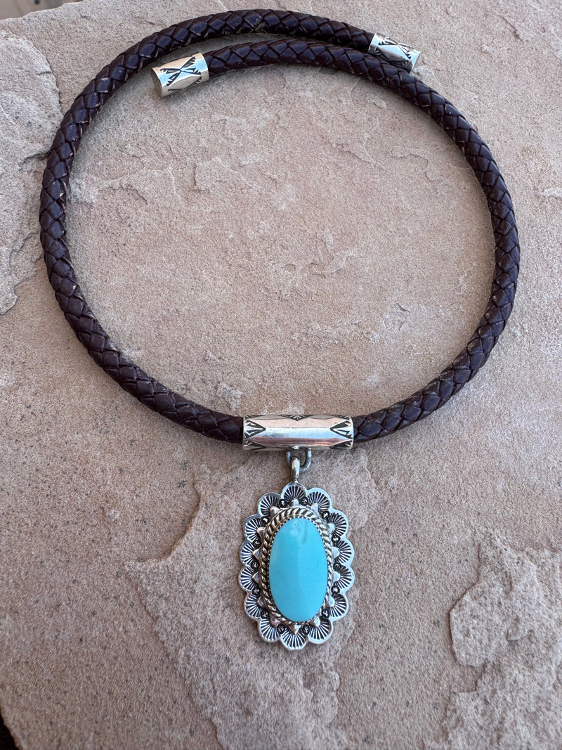 Oval Turquoise Choker