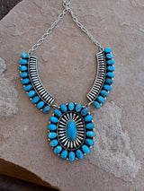 Kingman Turquoise Collared Necklace