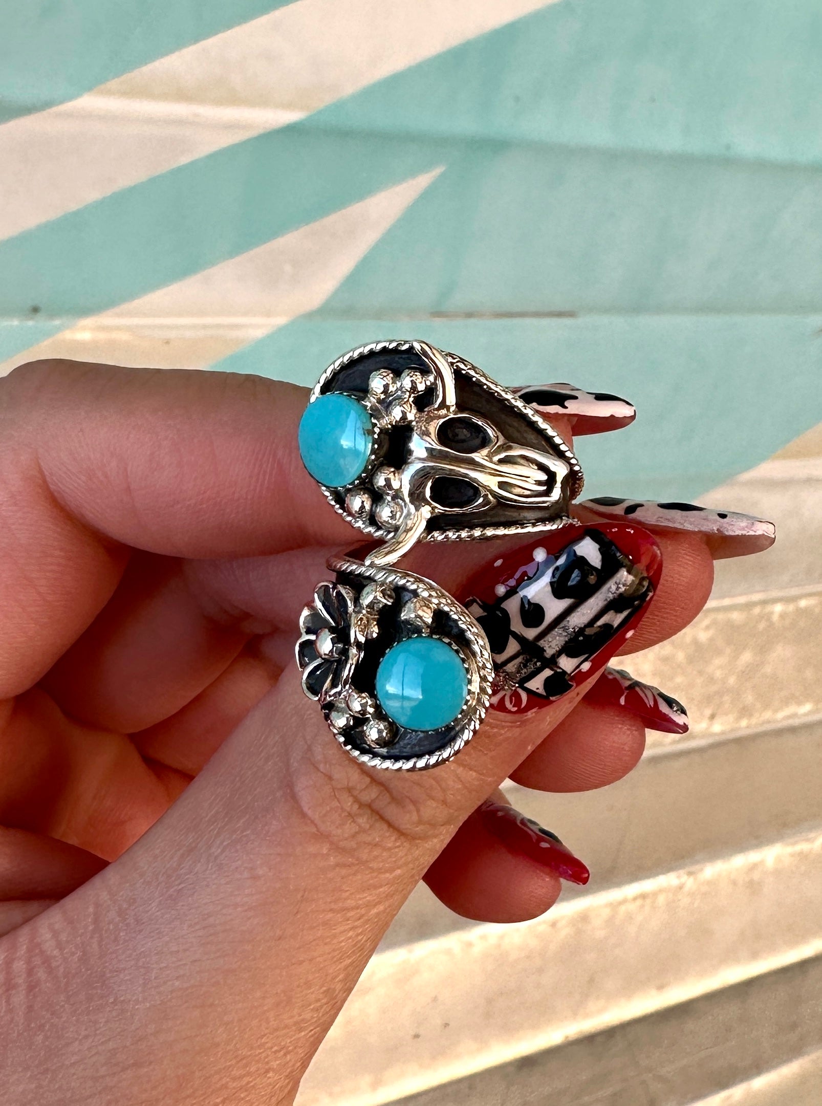 Adjustable Punchy Cow Boss Ring