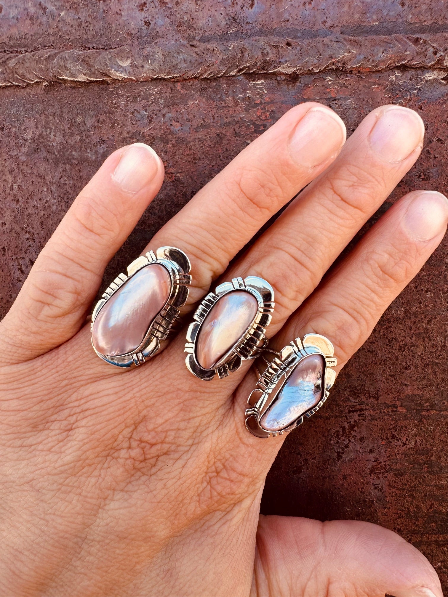 Pink Shell Ring
