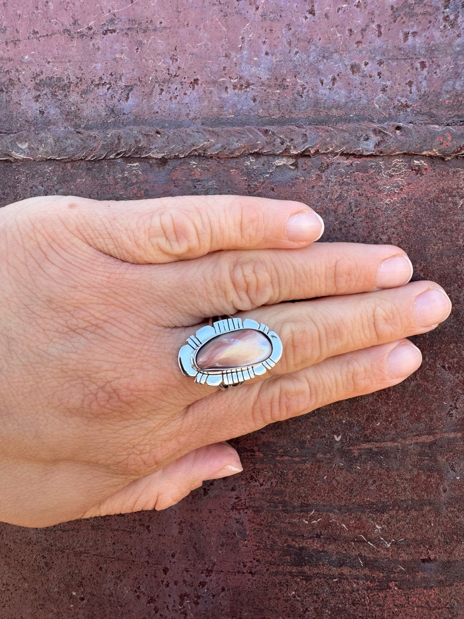 Pink Shell Ring
