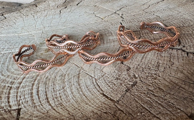 Wavy Copper Bracelet