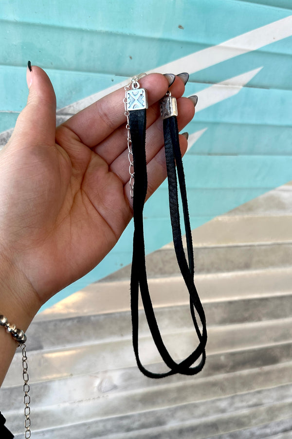 Genuine Leather Choker 18''