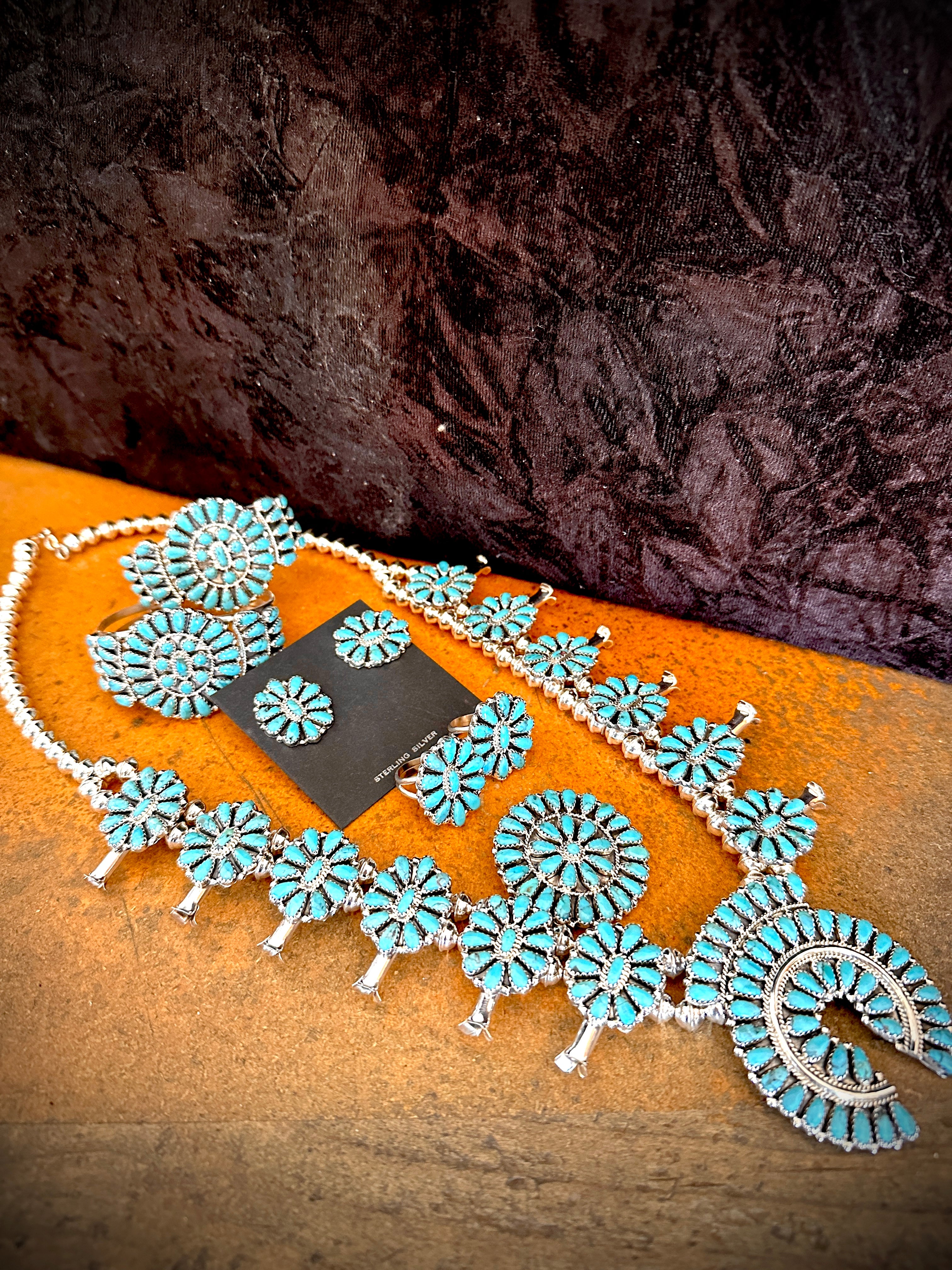 Zeita Begay Squash Blossom Set