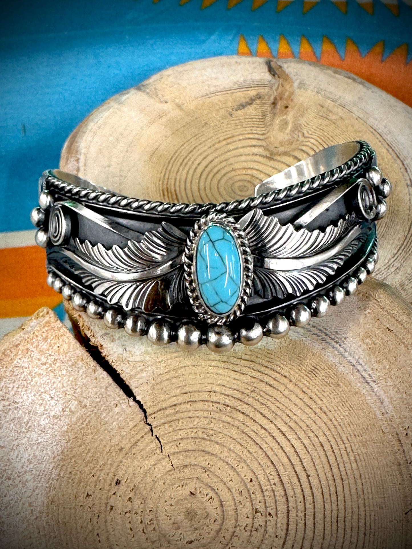 Frankly Speaking Turquoise Cuff