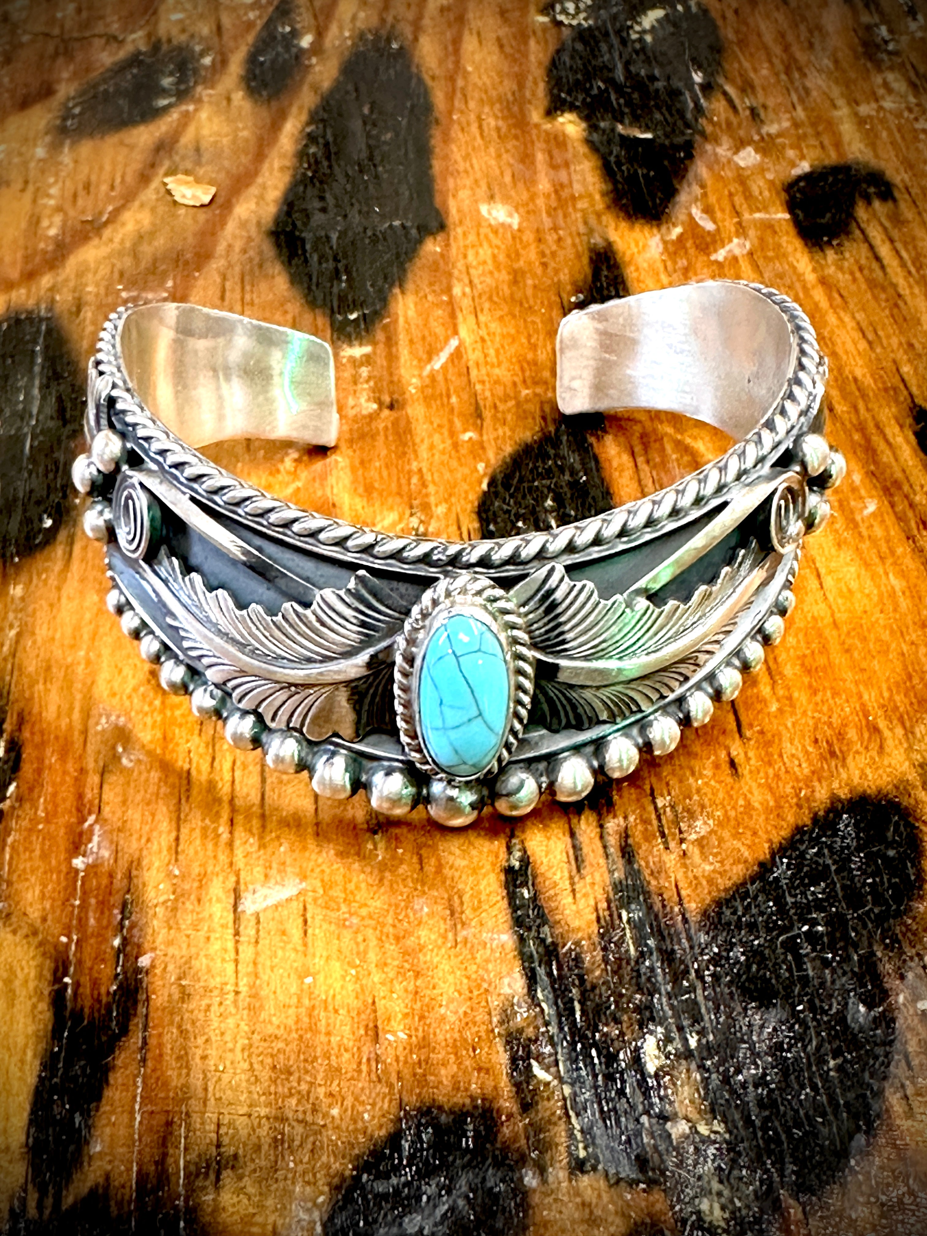 Frankly Speaking Turquoise Cuff