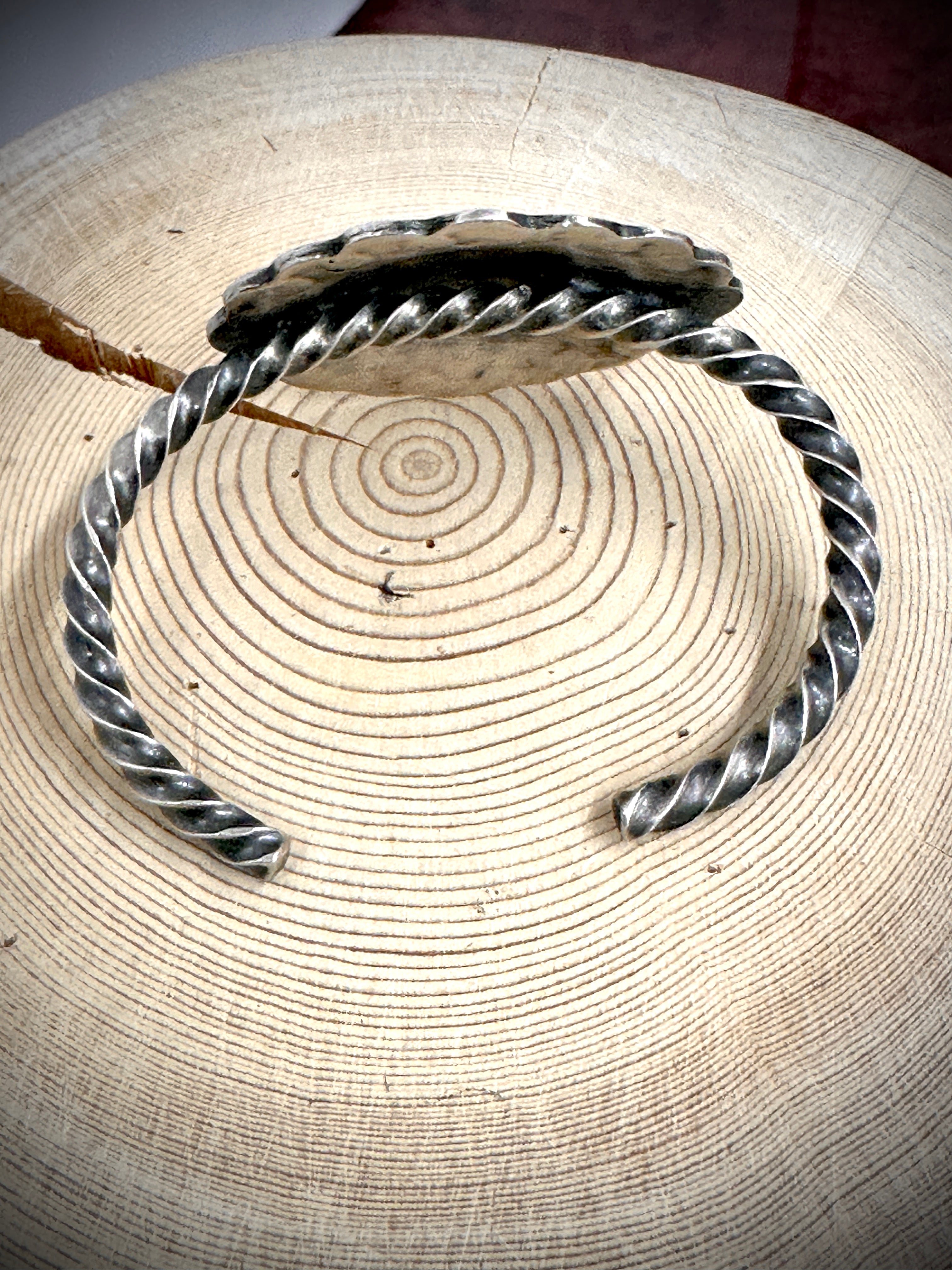 Sterling Silver Concho Cuff