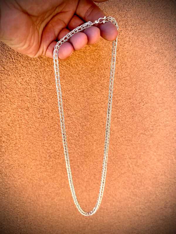 Smokey Gchache Silver Chain