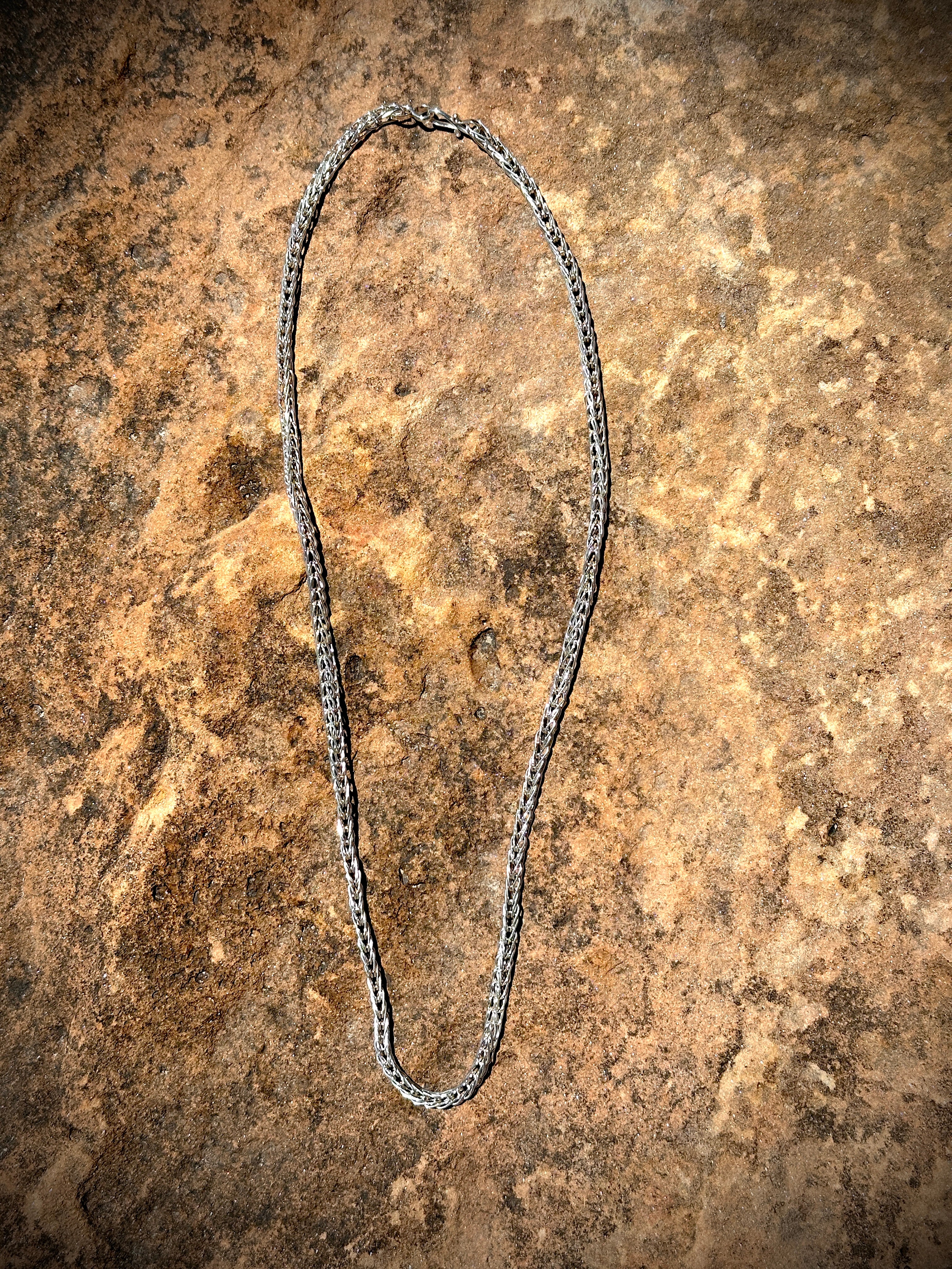 Smokey Gchache Silver Chain