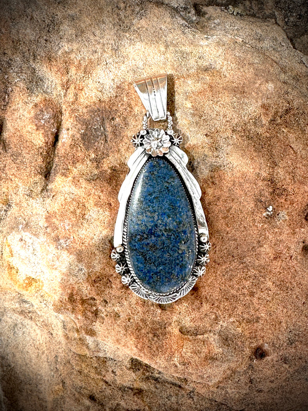 Large Tear Drop Lapis Pendant