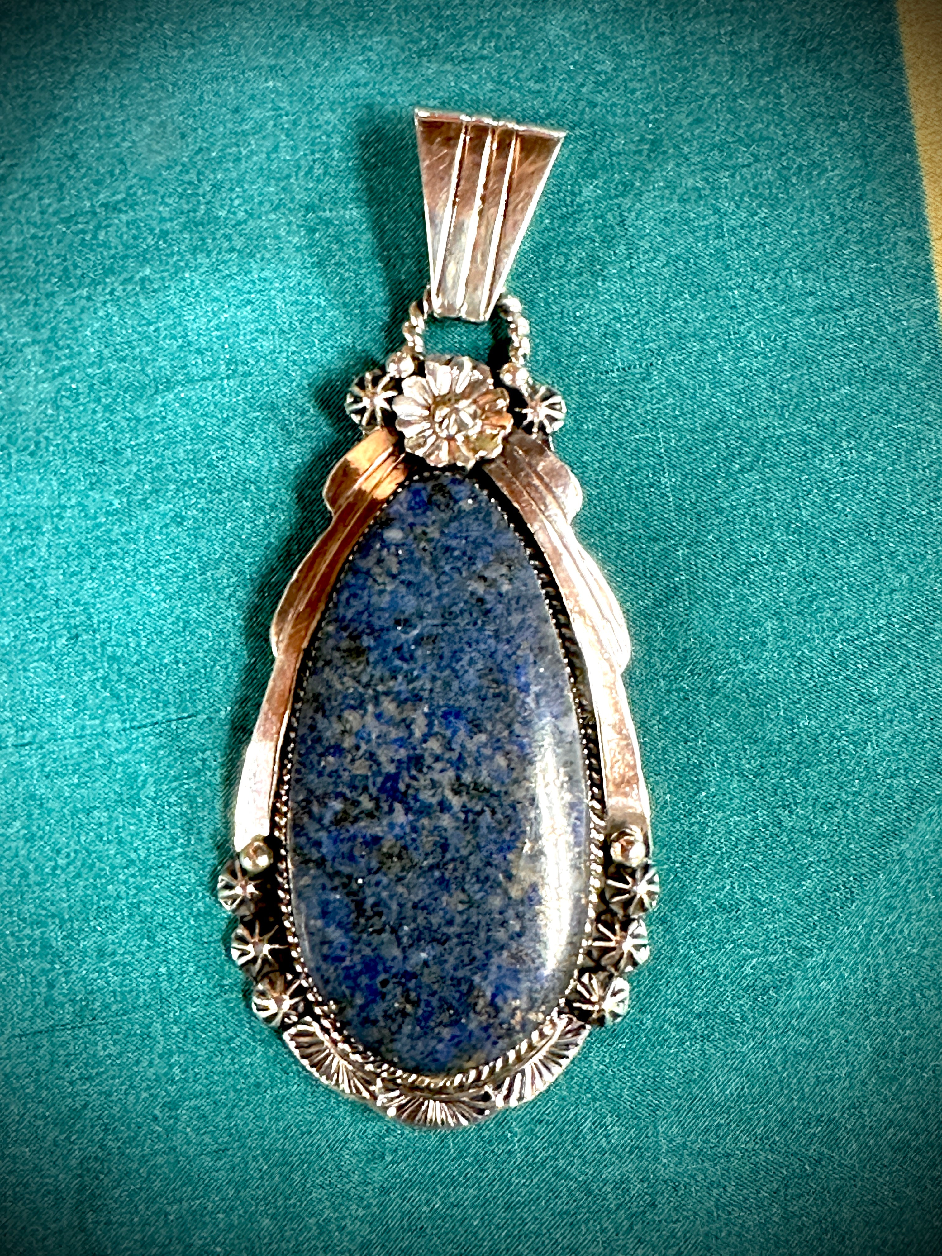 Large Tear Drop Lapis Pendant
