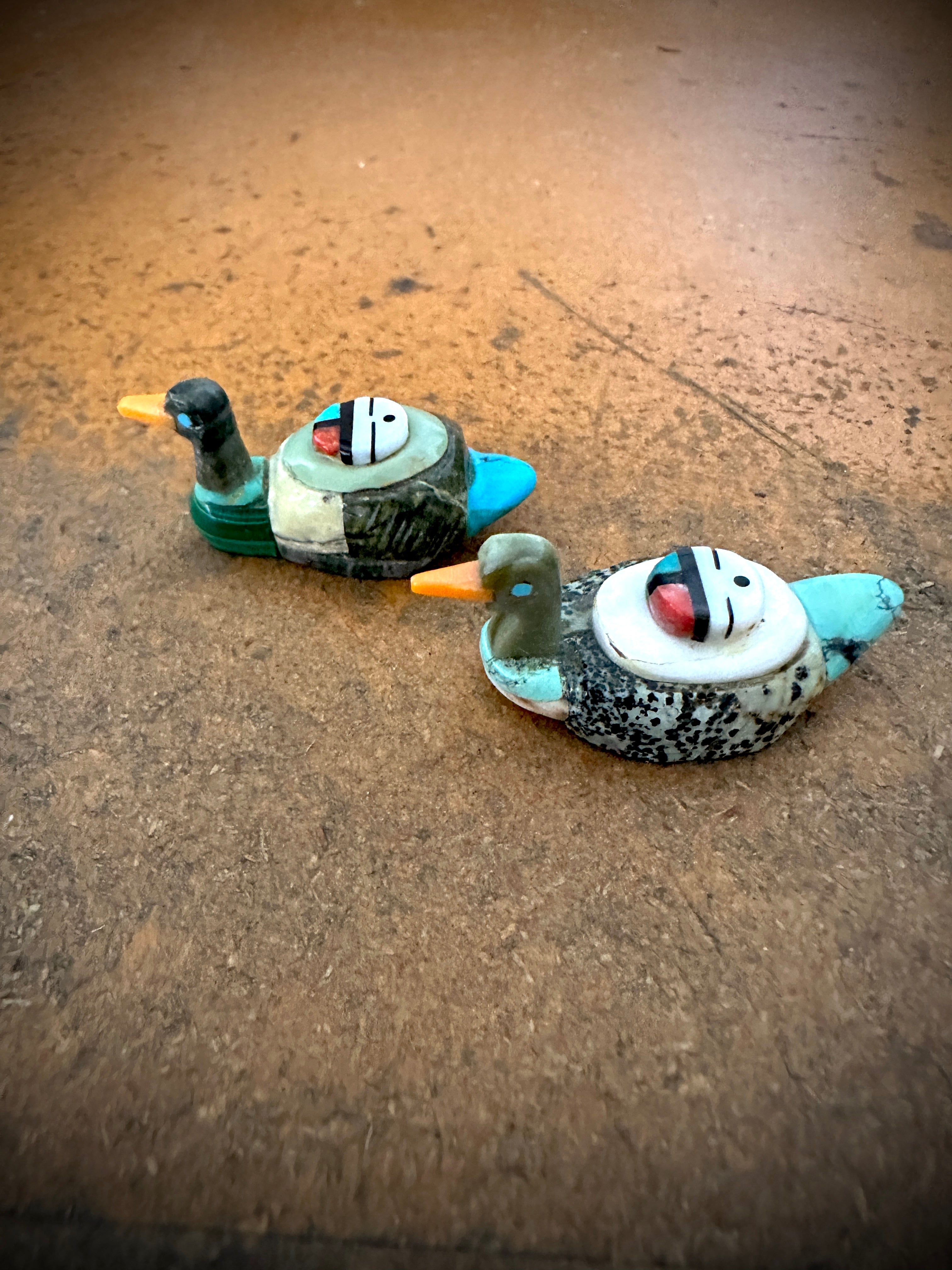 Sunface Stone Duck Fetishes