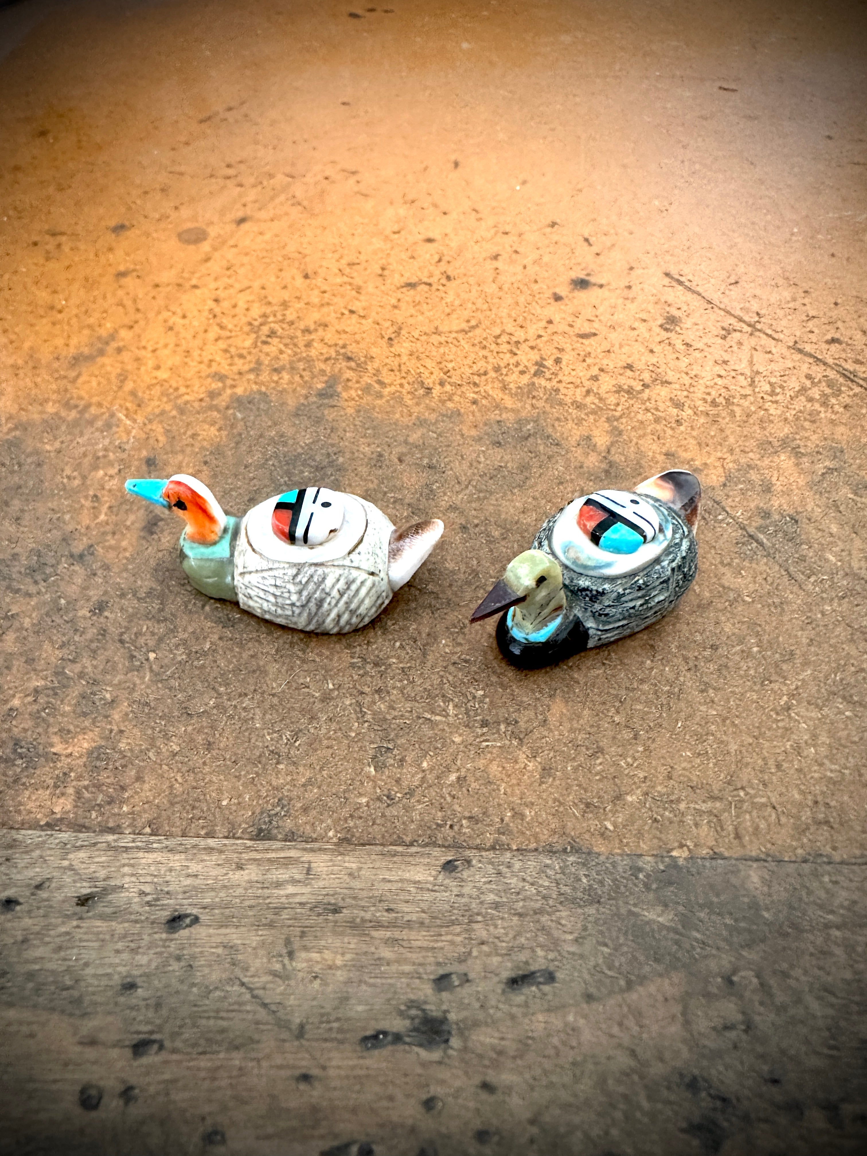 Sunface Stone Duck Fetishes