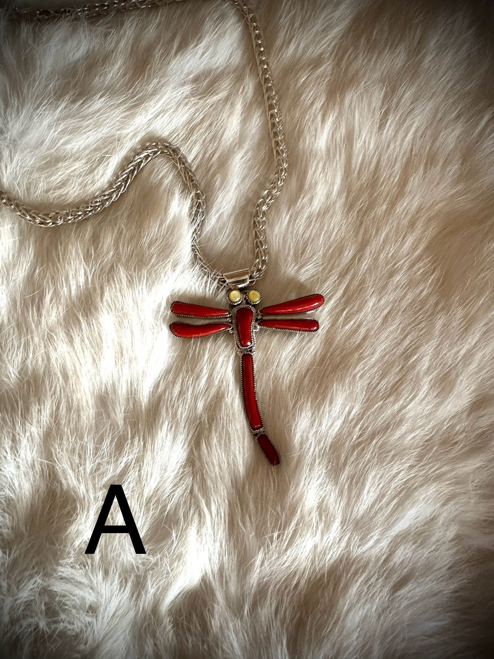 Odonata Dragonfly Pendants on Handmade Chain