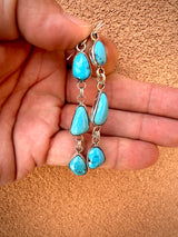 Smokey Gchachu 3 Tier Turquoise Earrings