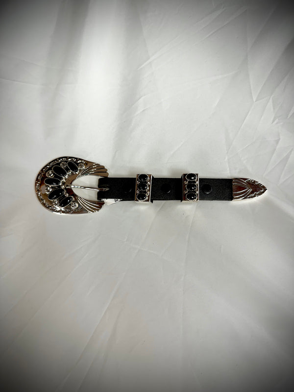 Sterling Silver Onyx Ranger Belt Buckle