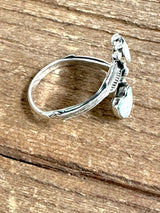 Heart to Heart White Buffalo Wrap Ring