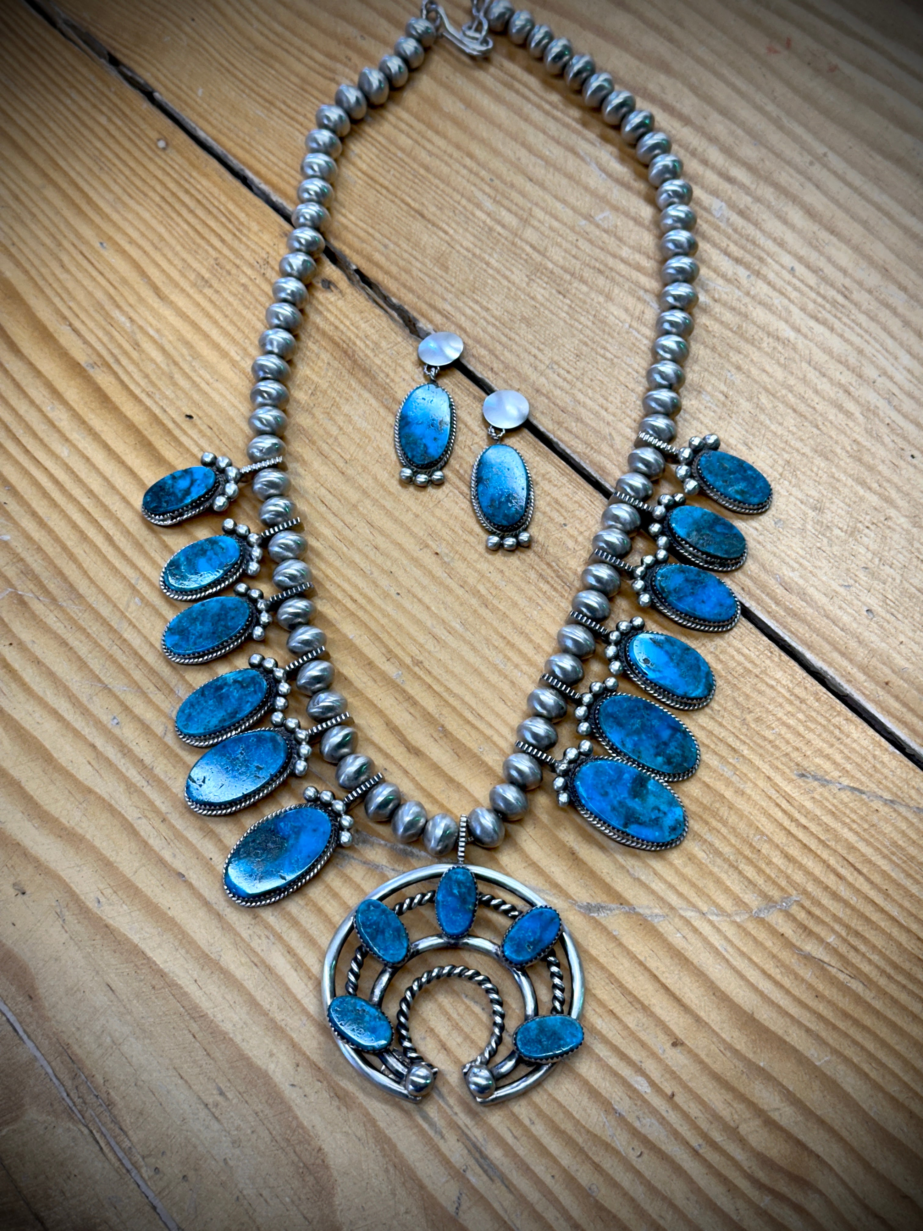 Bring On The Rain Squash Necklace and Earring Set