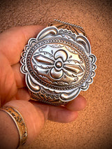 Sunshine of Your Love Sterling Silver Concho Cuff