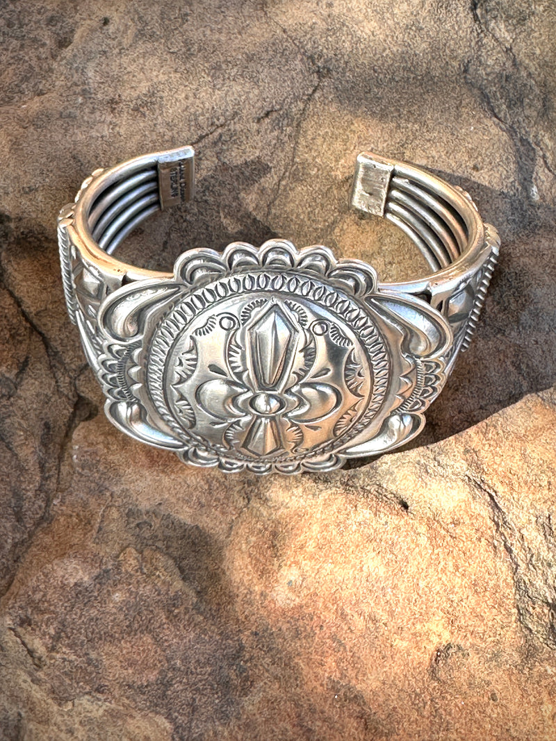 Sunshine of Your Love Sterling Silver Concho Cuff