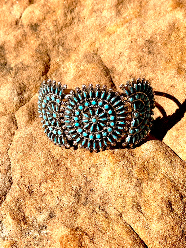 Merlinda Chavez Needlepoint Zuni Cuff