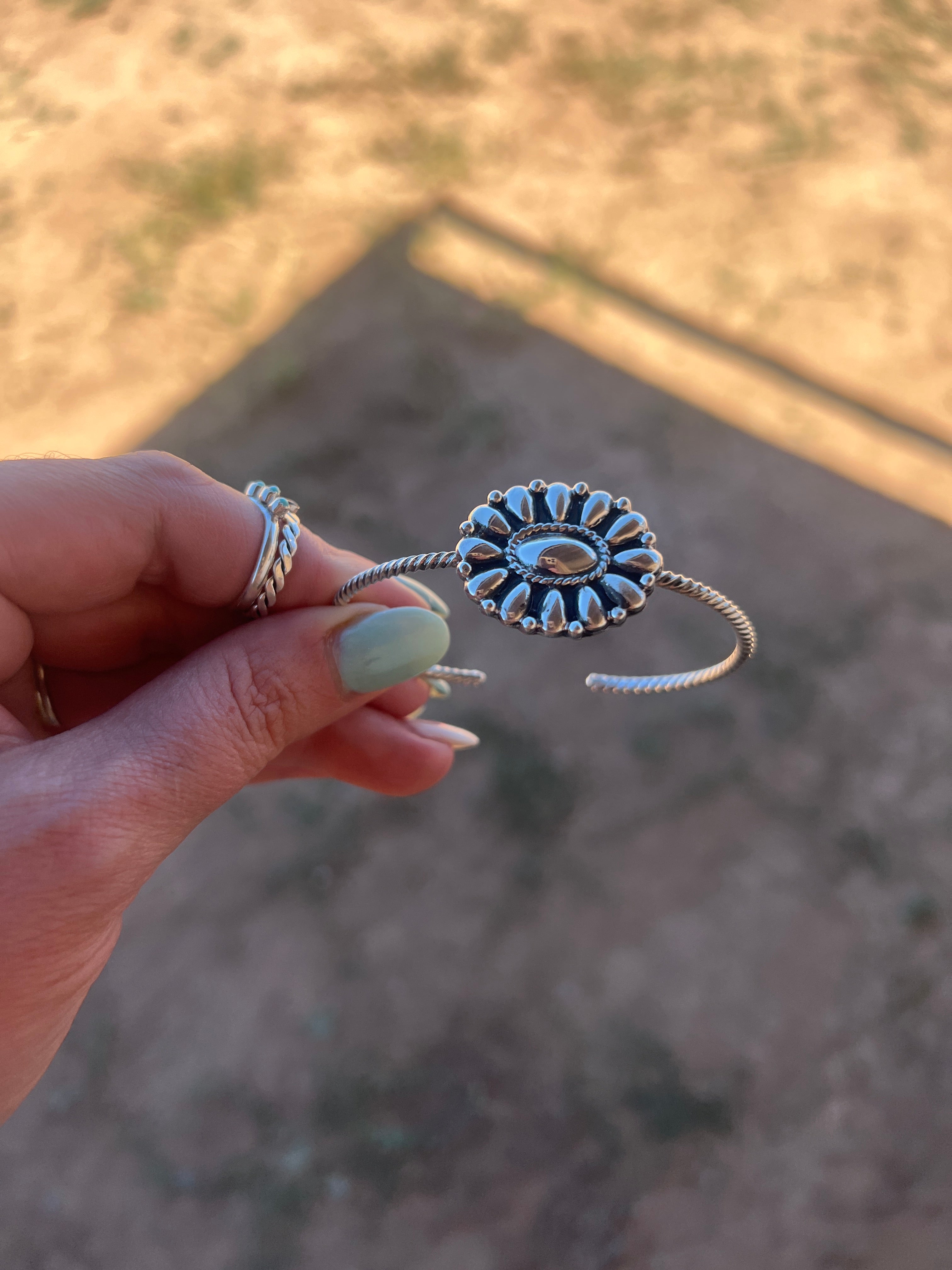 You need me! Cluster Sterling Silver Cuff
