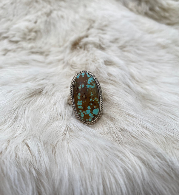 Polka Dot Nevada Turquoise Ring From The Rogers Collection